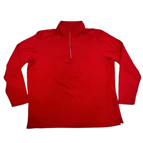 GREG NORMAN RED PLAY DRY PERFORMANCE QUARTER ZIP PULLOVER - Picture 7 of 12